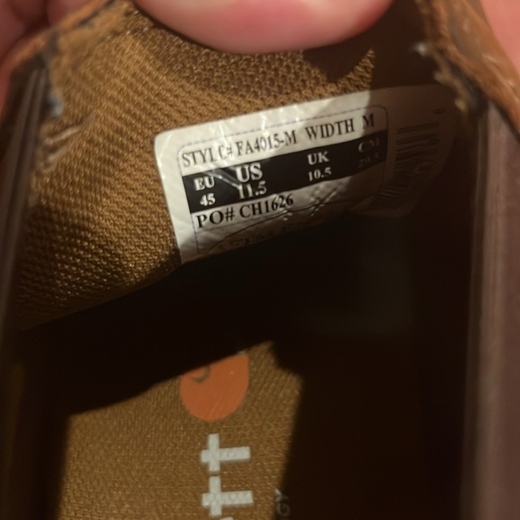 Men’s CARHARTT size 11.5 4 inch Romeo soft toe dark bison oil tanned. - Picture 5 of 7